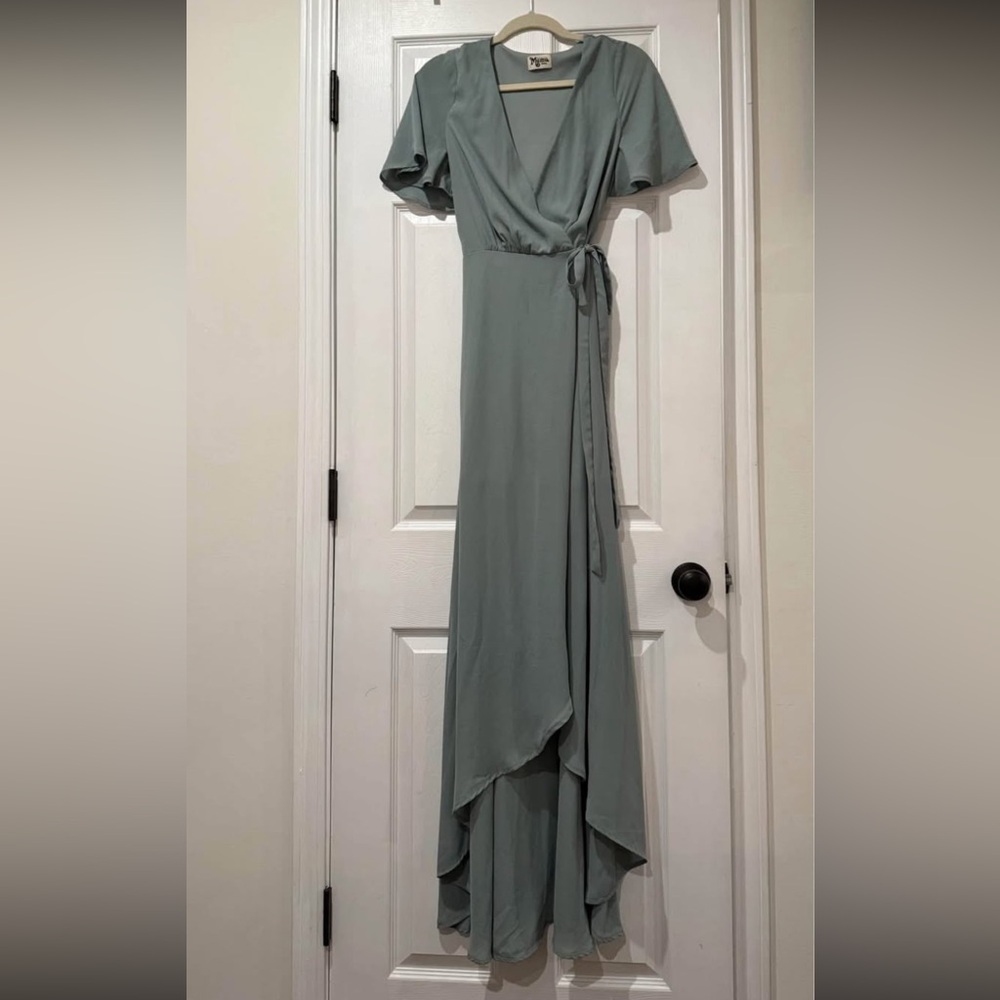 Mumu Sage Wrap Dress